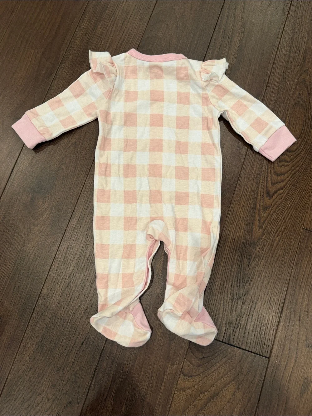 Lila & Jack Pink Gingham Baby One-Piece Size 3-6 Months - C39-142